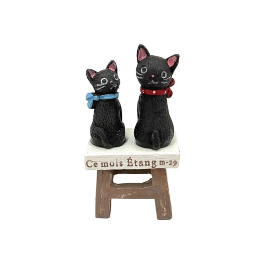 ミニチュアオブジェ ツインキャットチェア